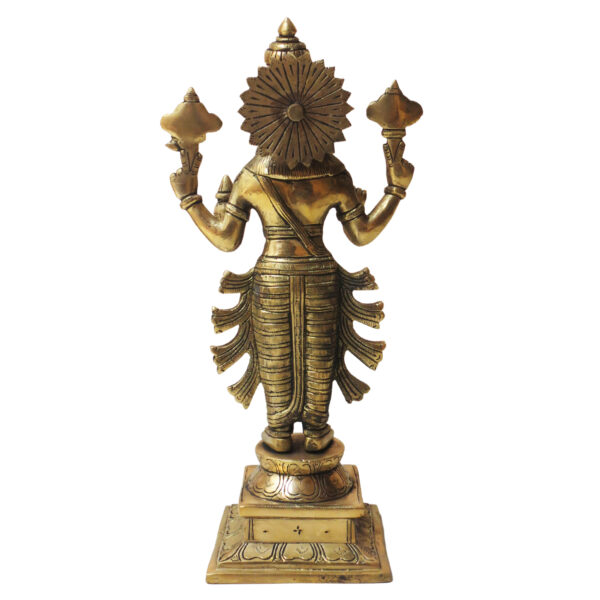 Brass Dhanvantri Standing Statue