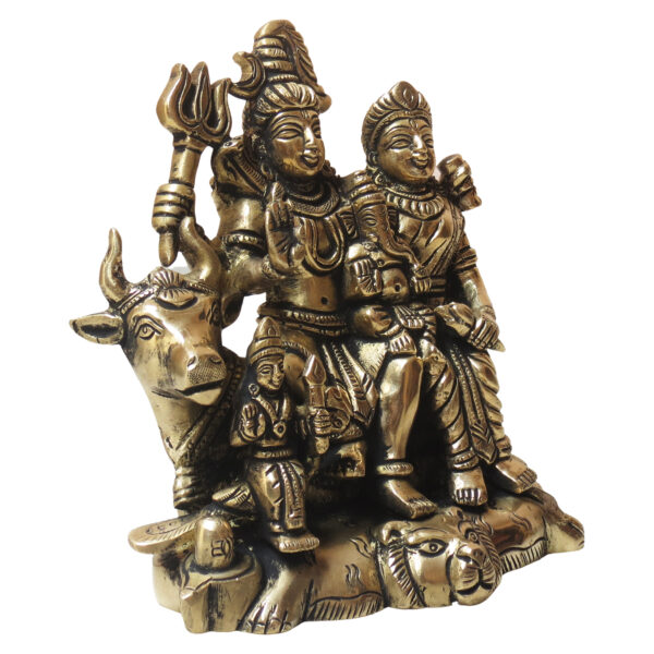 Brass Shiv family Statue