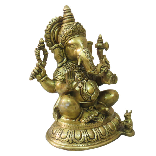 Brass God Ganesha Idol