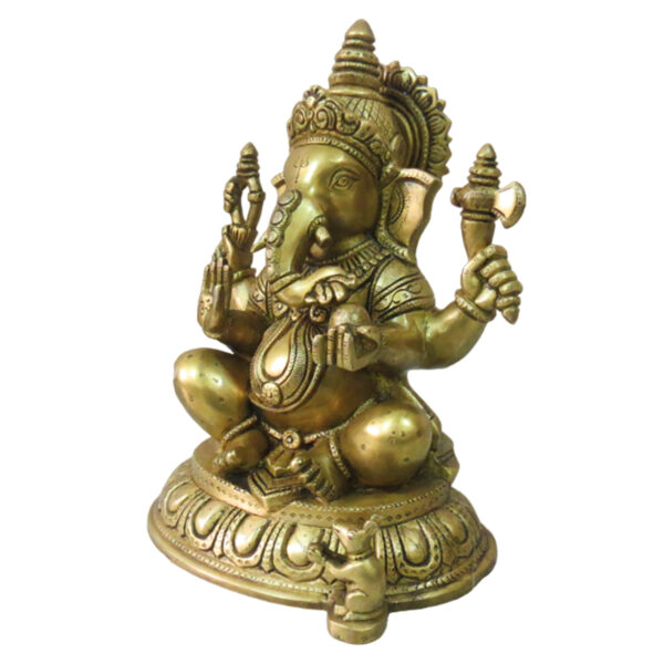 Brass God Ganesha Idol