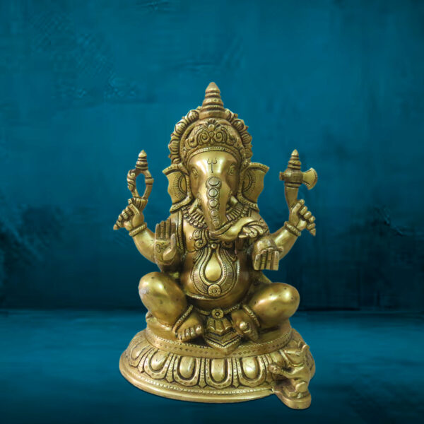 Brass God Ganesha Idol