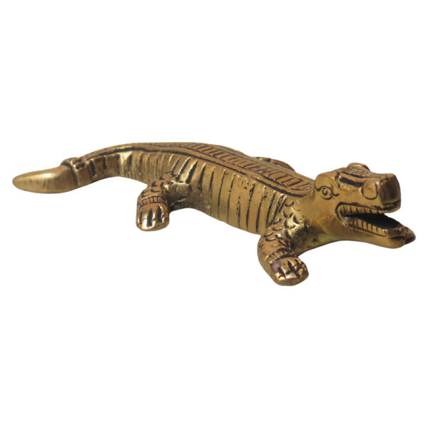 Brass small Crocodile Statue