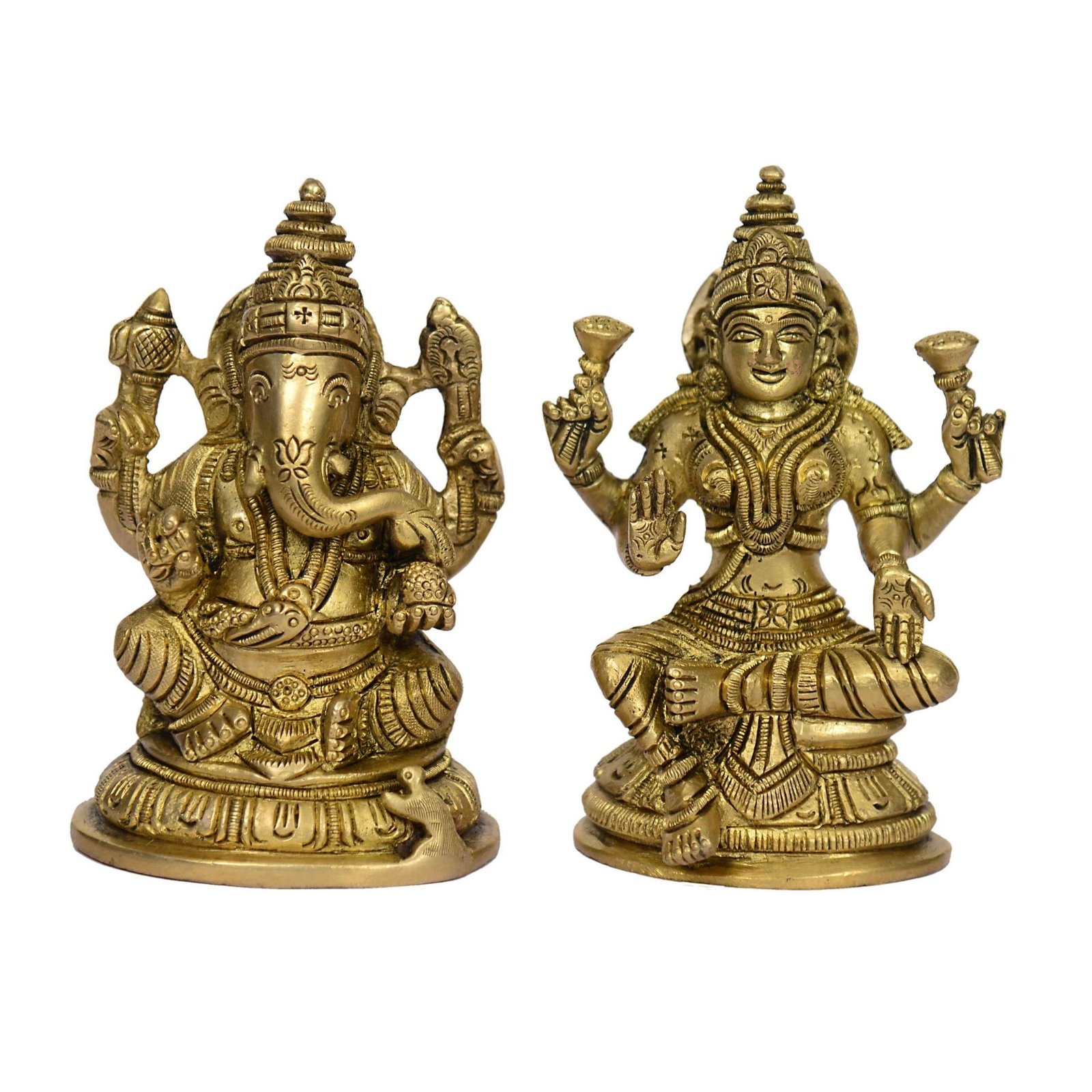 Ganesha Laxmi Front View Ganesha Laxmi