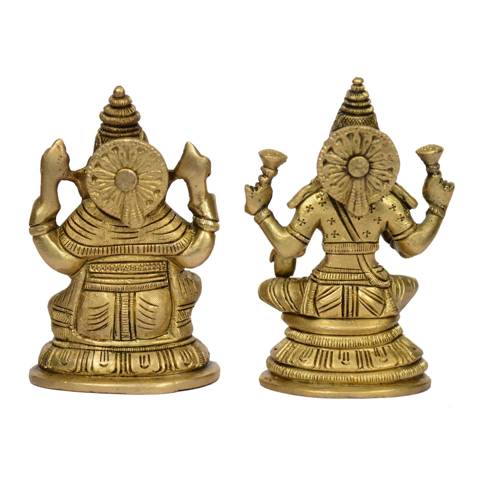Ganesha Laxmi Back View Ganesha Laxmi