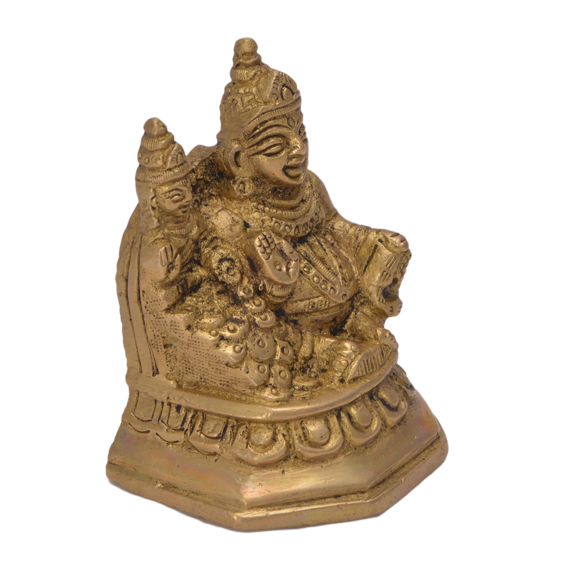 Buy Lord Kubera & Goddess Laxmi Decorative & Classic Handicraft Brass Idol  Table Décor By BHARAT HAAT Online In India- Kalarambh By Bharathaat