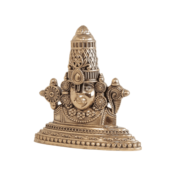 Brass Tirupati Head 3.5 Inch KBH11193