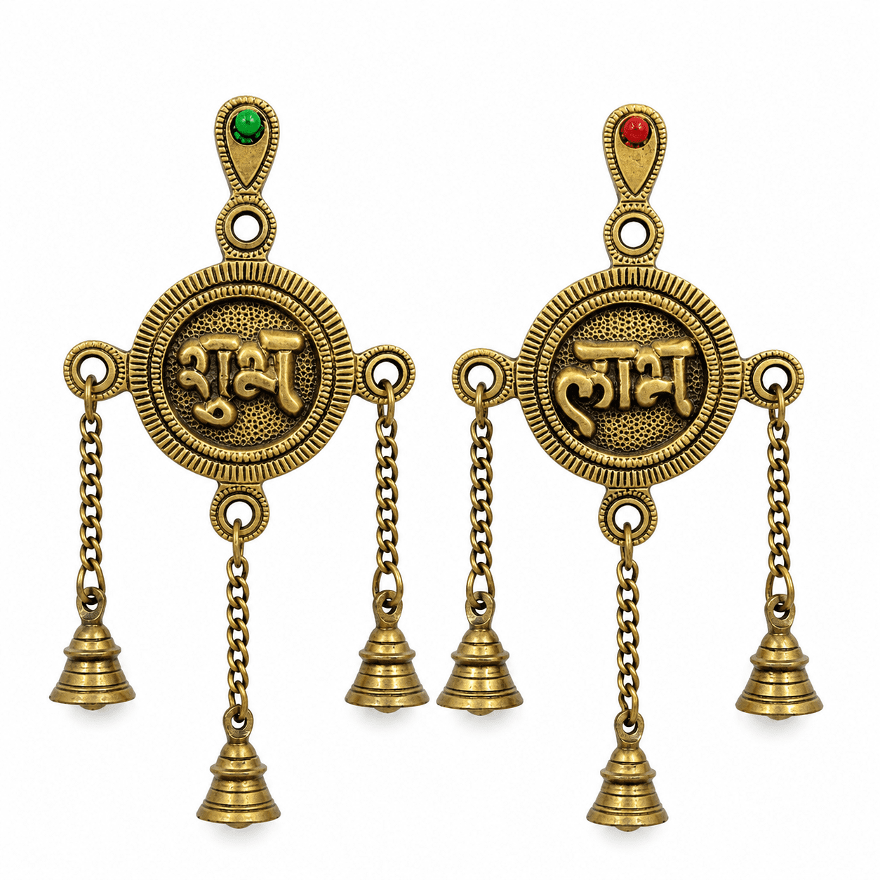 Brass SHUBh LABh WALL HANGING 9 Inch KBH07091 Brass SHUBh LABh WALL HANGING 9 Inch KBH07091