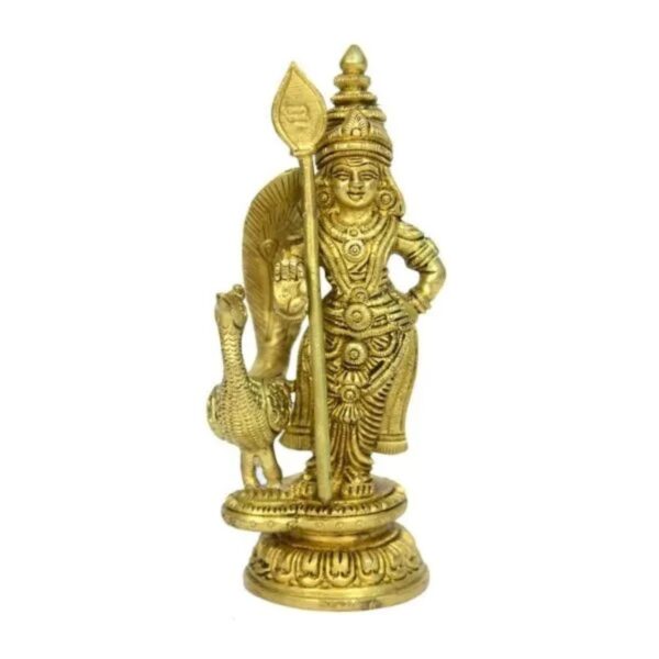 kartikey With peacock (shiva son, Ganesha brother) fine finish carving