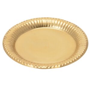 Small Brass Dish Tray Pooja Showpieces