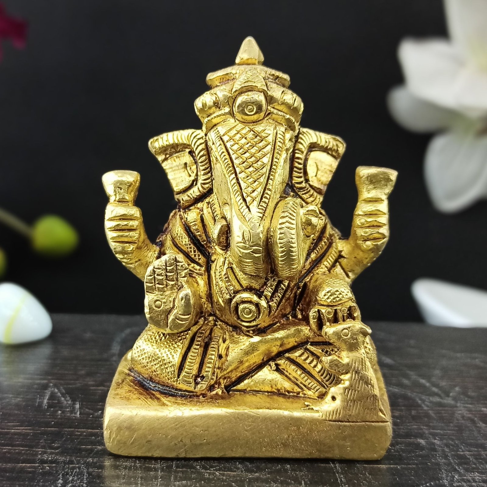 Dagdu Seth Ganesha Front View Dagdu Seth Ganesha