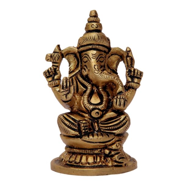 Round base Ganesh small