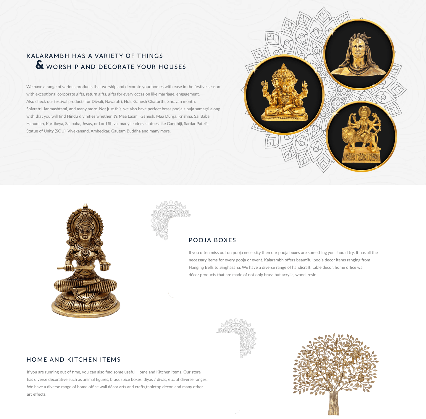 Pooja Box Section