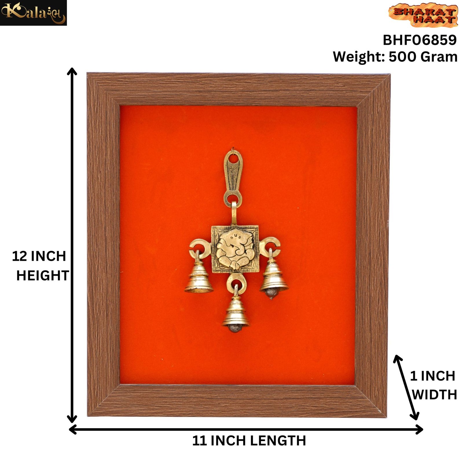 Ganesha Bell Frame Size Photo Ganesha Bell Frame