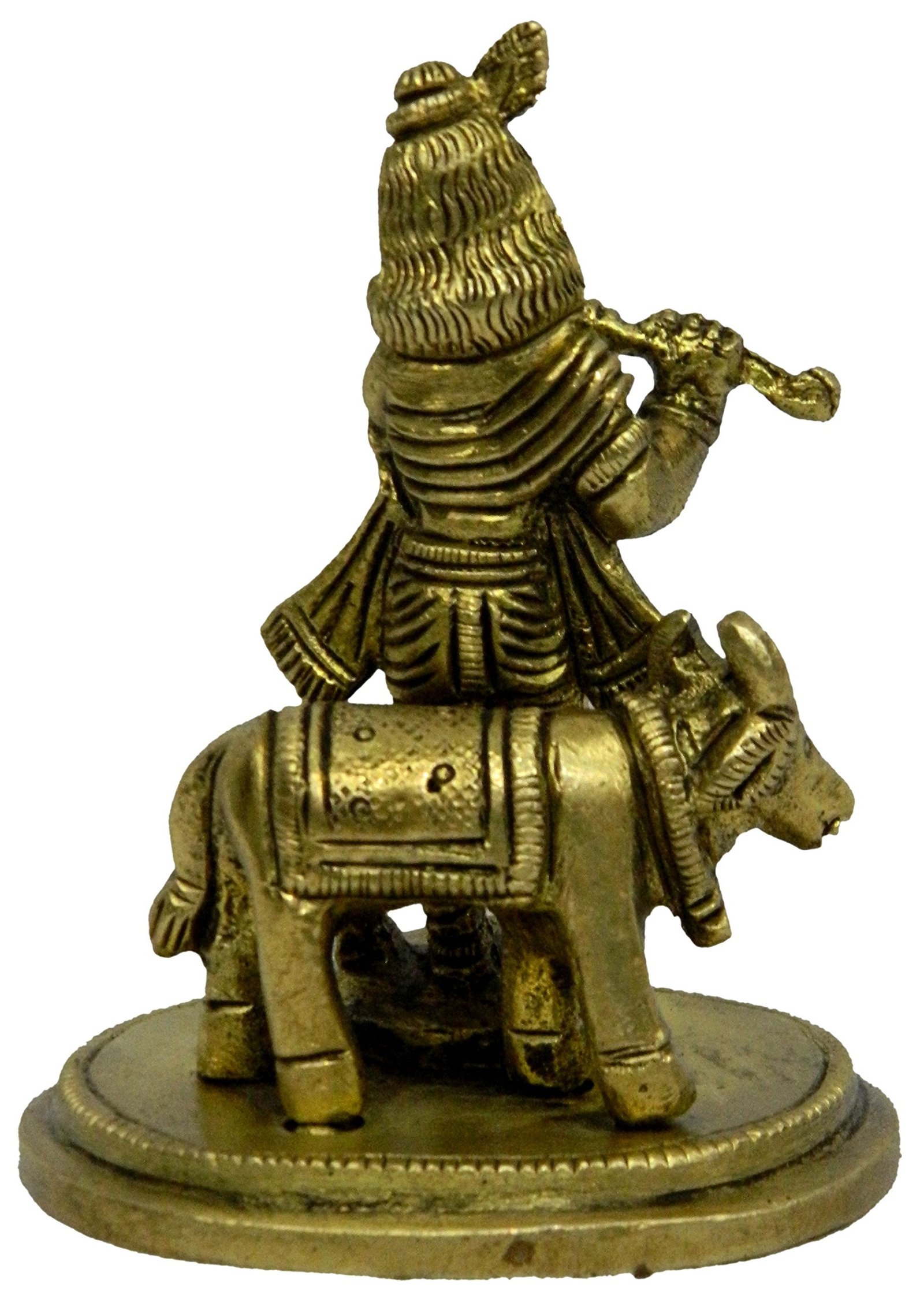 Krishna With Cow Back View Krishna With Cow