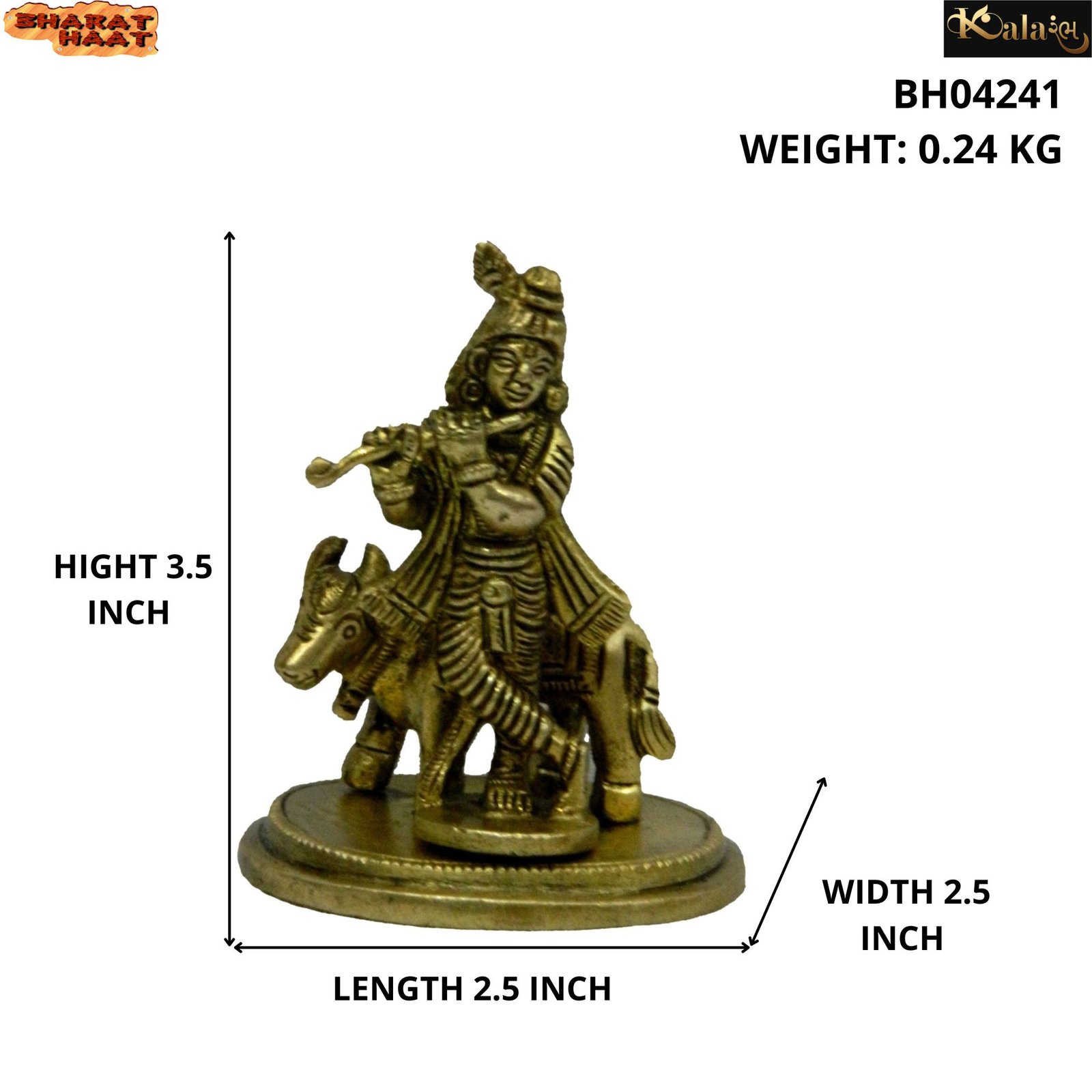 Krishna With Cow Size Photo Krishna With Cow