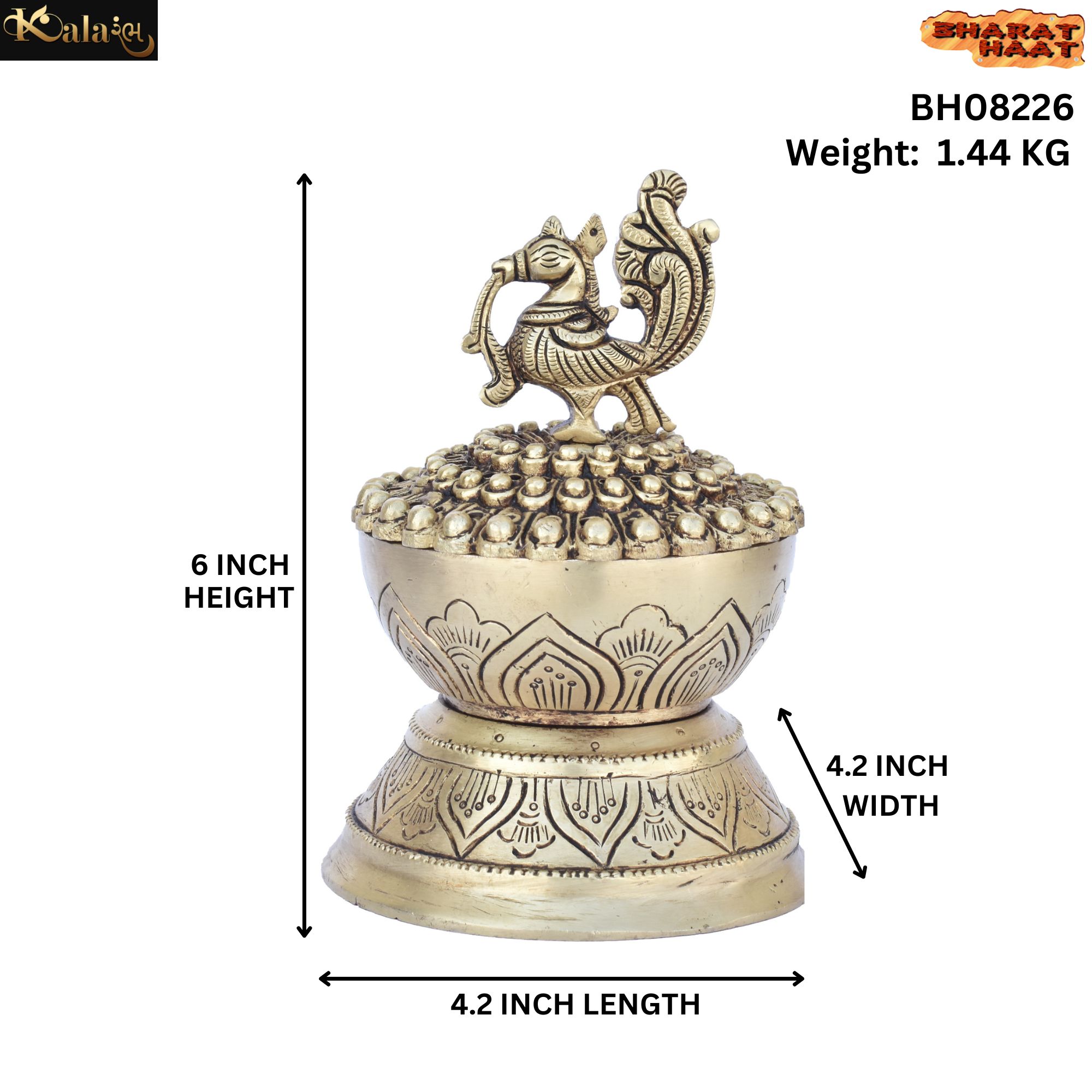 Buy Dhoop Dani Brass For Collectible Handicraft Art By BHARATHAAT Online In  India- Kalarambh By Bharathaat