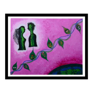 Life – Leaves Acrylic colours Painting