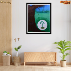 Go Green Acrylic colours Painting