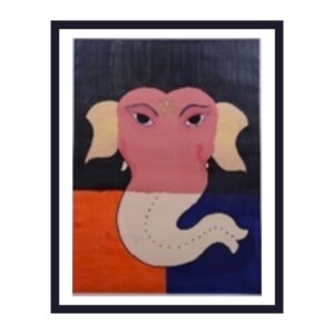 Ganesha – 3 Acrylic Colours Painting
