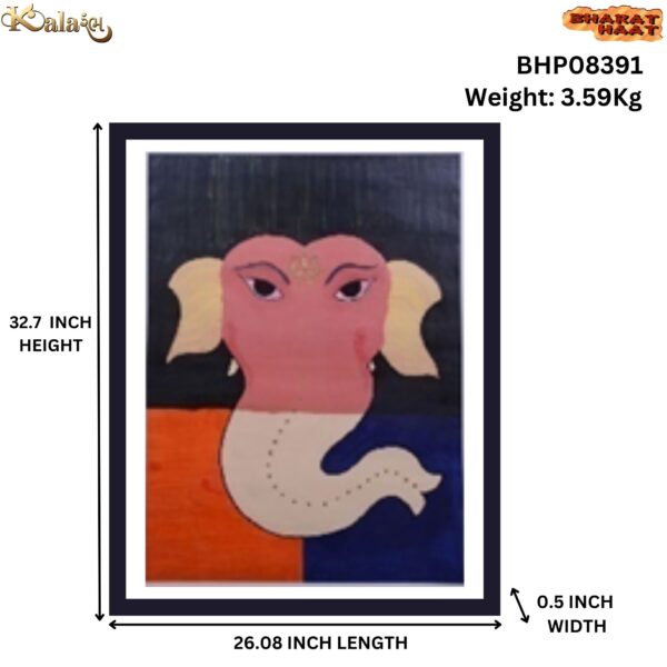 Ganesha – 3 Acrylic Colours Painting