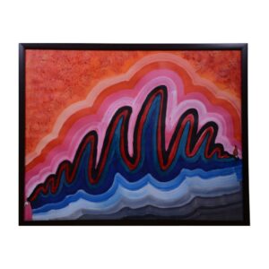 Life Waves Acrylic Colours Painting