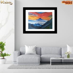 Mount Fuji Acrylic Colours Painting