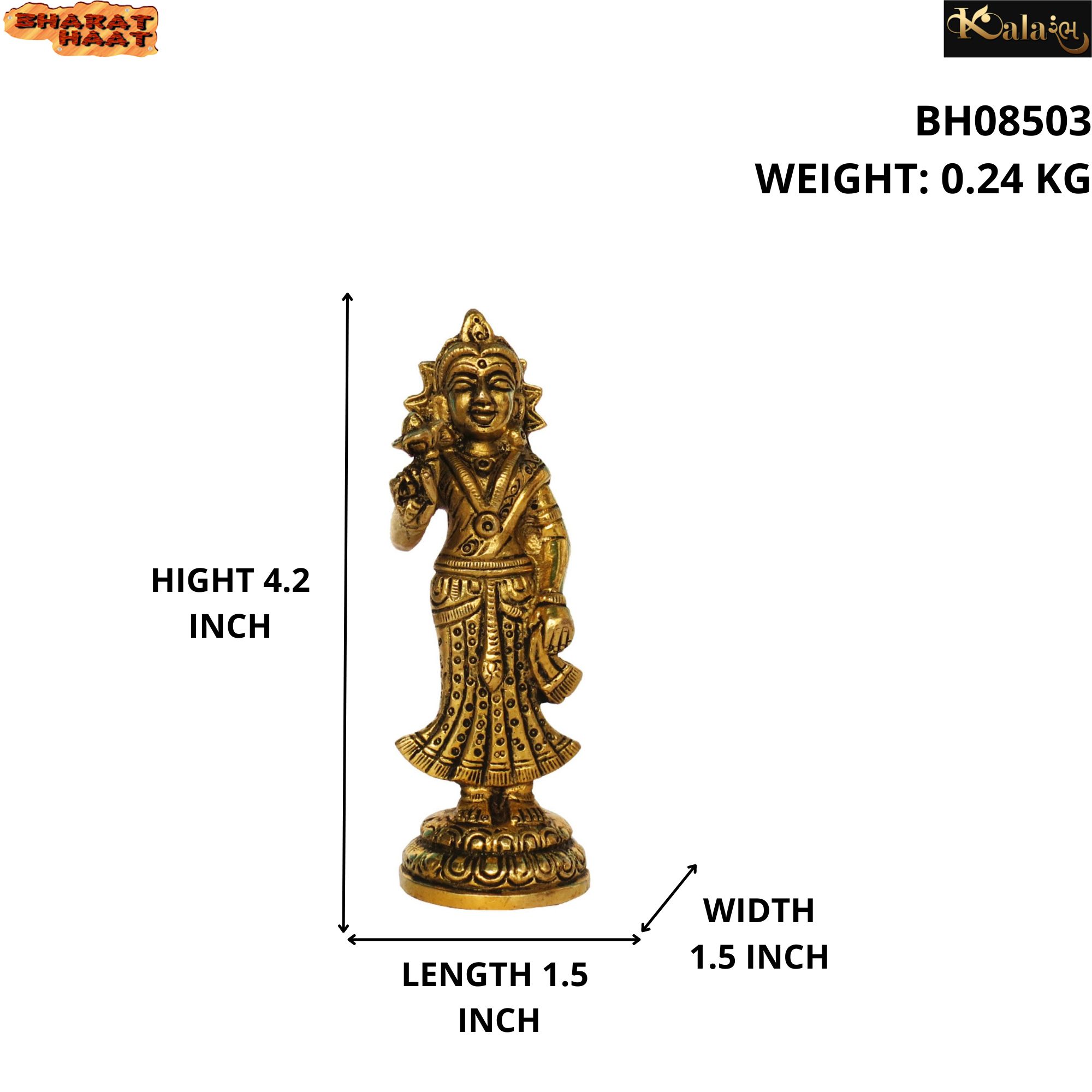 Brass Radha Idol Size Photo Brass Radha Idol