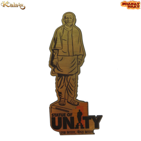 Statue Of Unity Gold Magnet