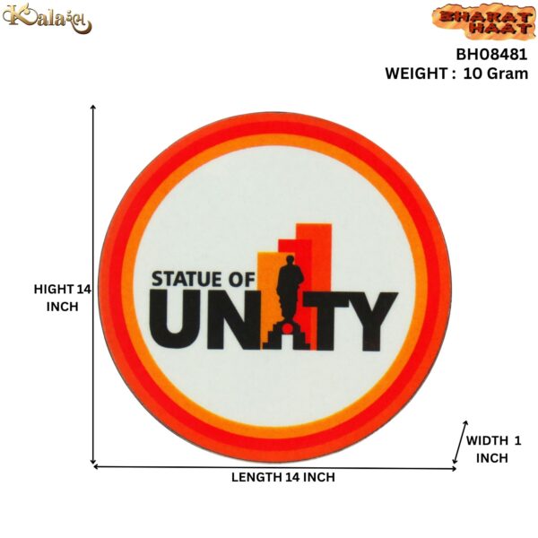 Statue Of Unity Round Magnet