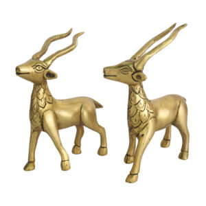 Brass Deer Pair