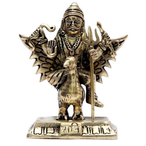 Brass Shani Dev God Idol by Kalarambh