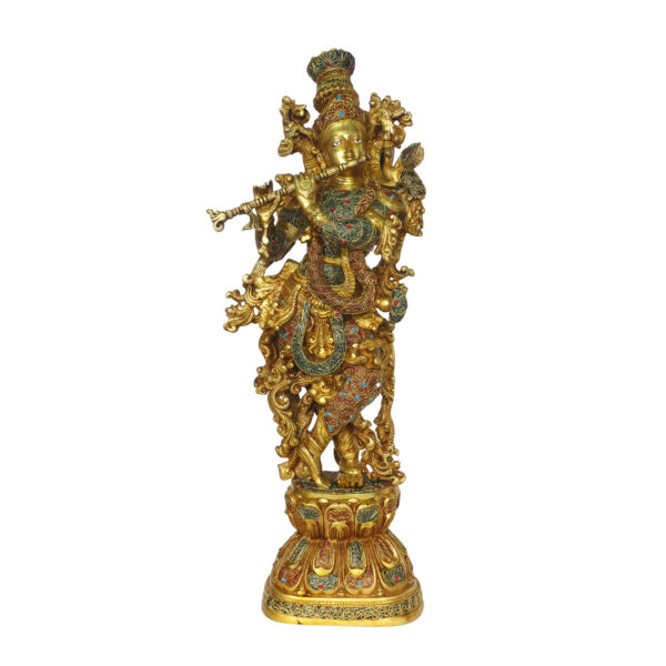 Brass Krishna Idol