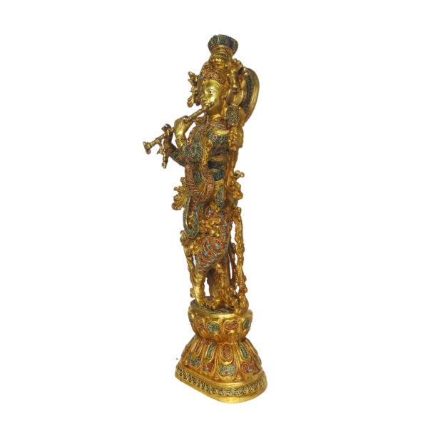 Brass Krishna Idol