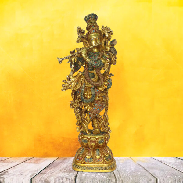 Brass Krishna Idol