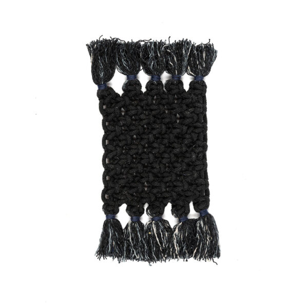 Classic Fringe Hand-Knotted Coaster5