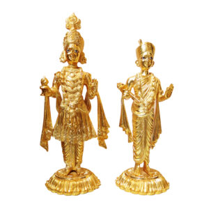 Lord Swaminarayan Pair (GOLD PLATTING) BH08462_1