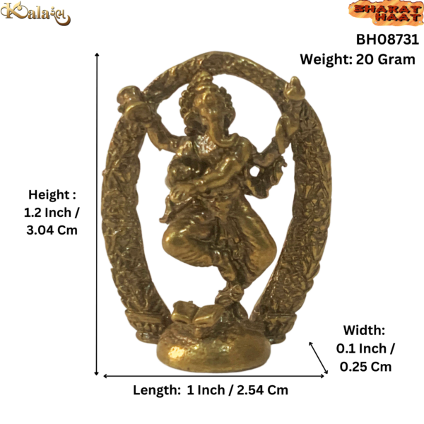 Ganesha Small with Round Kaman BH08731_S