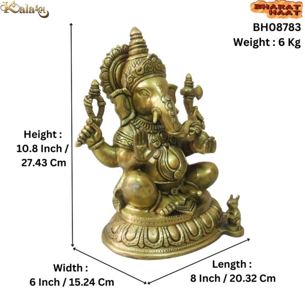 Brass God Ganesha Idol