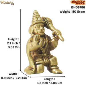 Brass Hanuman Samll Idol