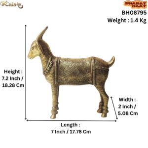 Brass Goat statue