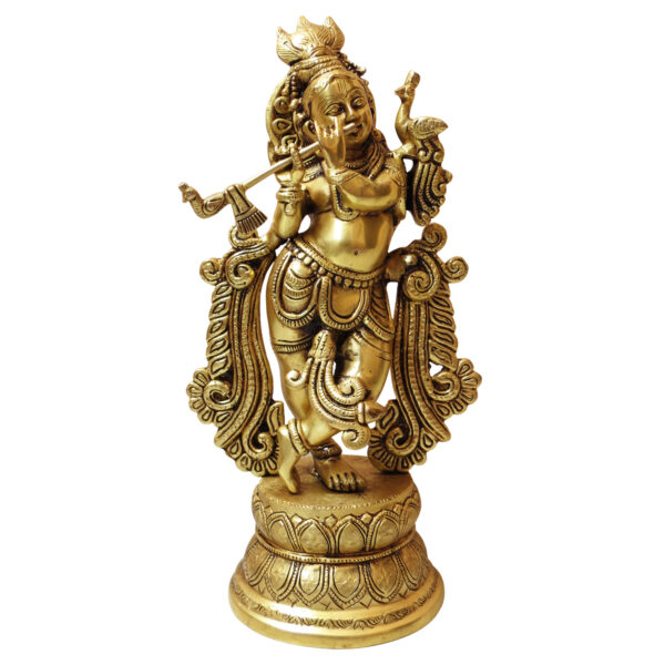 Brass Krishna Idol