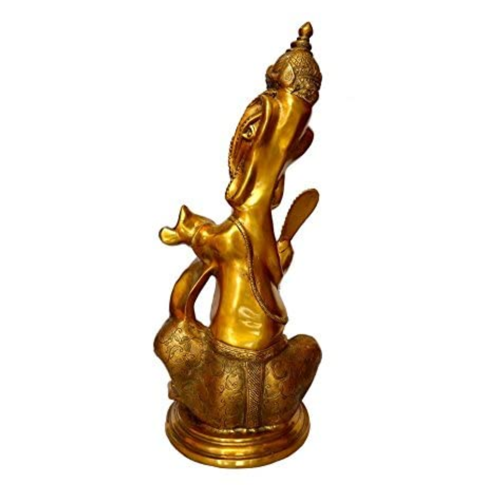 Brass Writing lord Ganesha BH00001_3 Brass Writing lord Ganesha