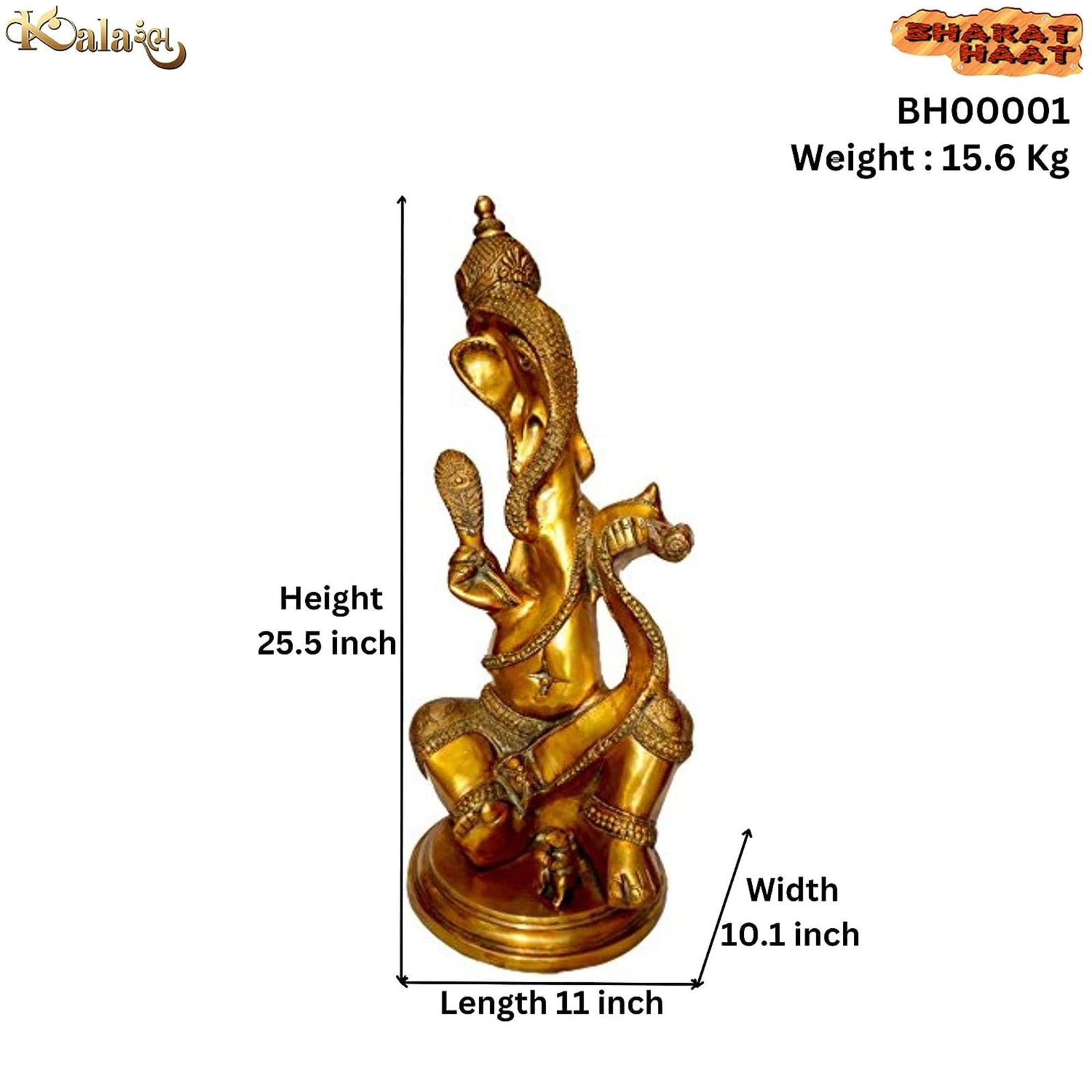Brass Writing lord Ganesha BH00001_S Brass Writing lord Ganesha