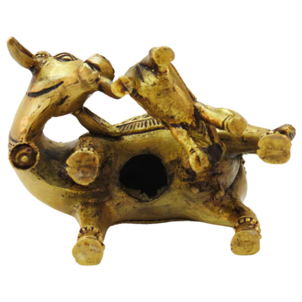 Brass Cow with Calf Super Fine Finishing 2.5 Inch BH09206_6
