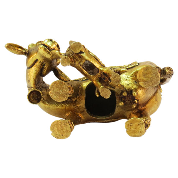 Brass Cow with Calf