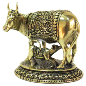 Brass Cow with Calf