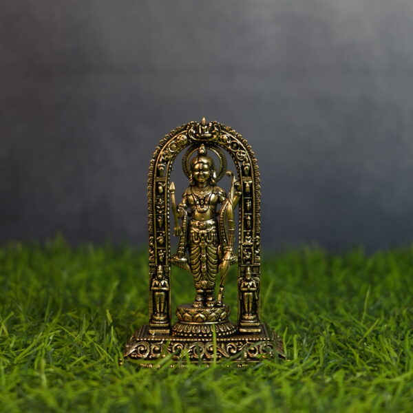 Brass Ram Lalla Idol Murti Ayodhya 4 inch BH10126