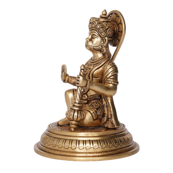 Brass Hanuman 7 Inch KBH09809