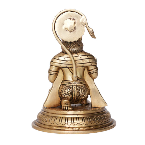 Brass Hanuman 7 Inch KBH09809