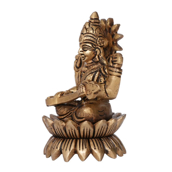 Brass Saraswati maa 3.5 Inch KBH09814